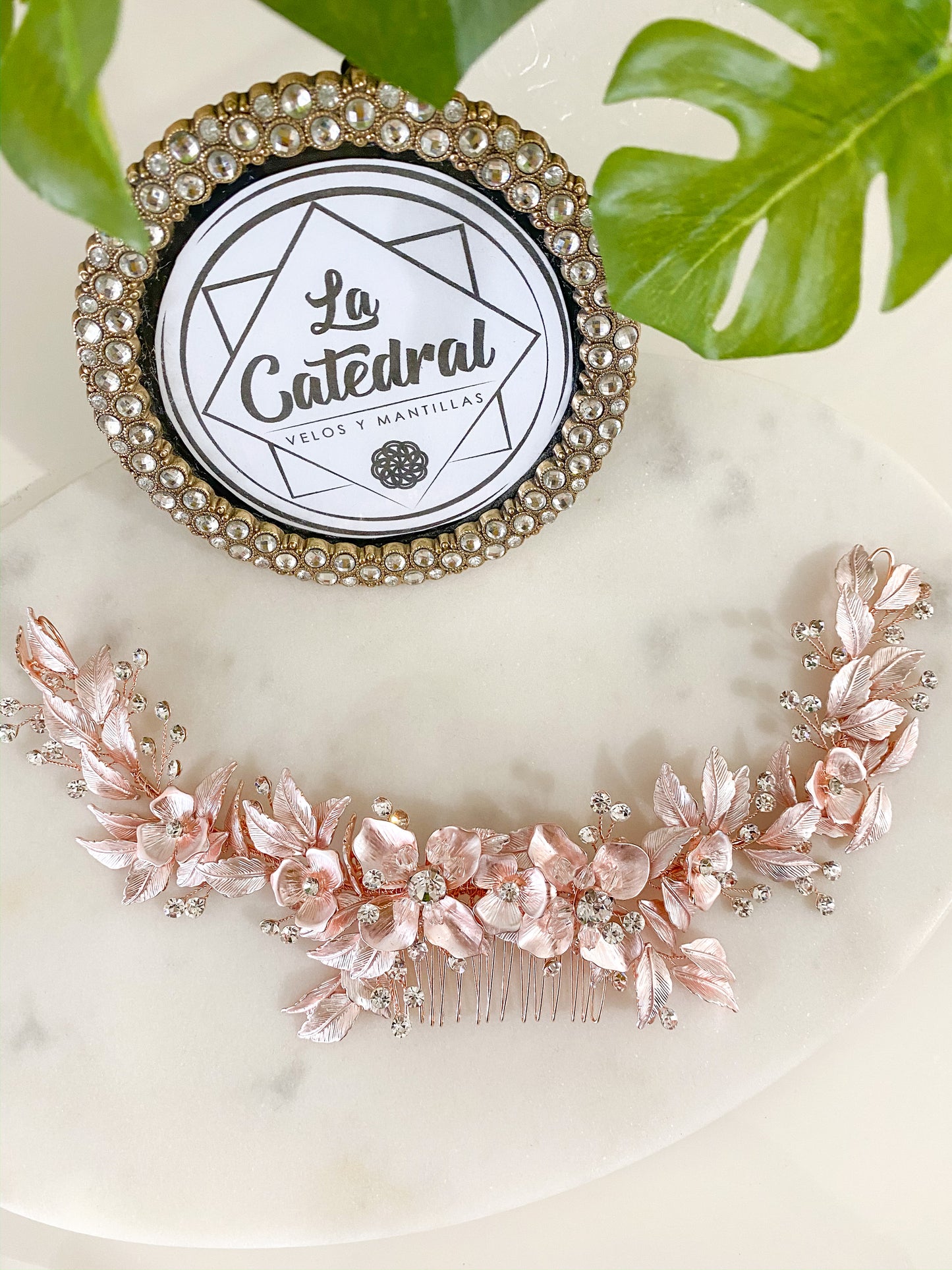Peineta Barcelona Rosegold