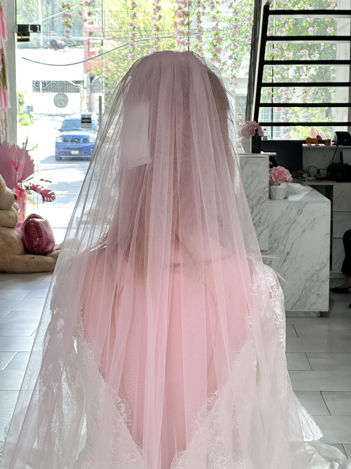 Sandra Pink - Velo Largo 3x1.50mts