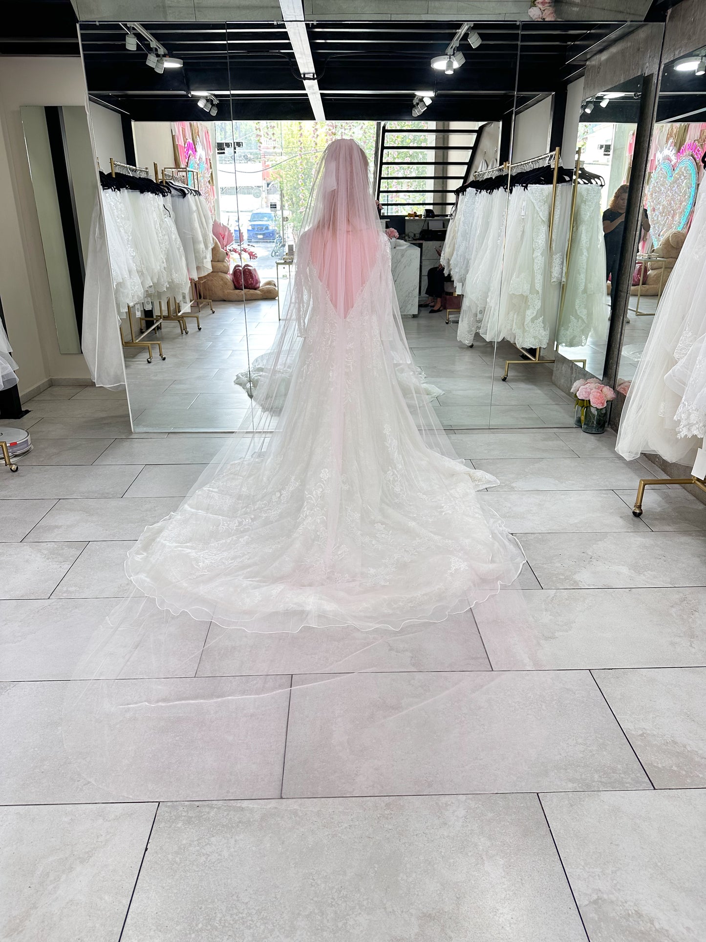 Sandra Pink - Velo Largo 3x1.50mts