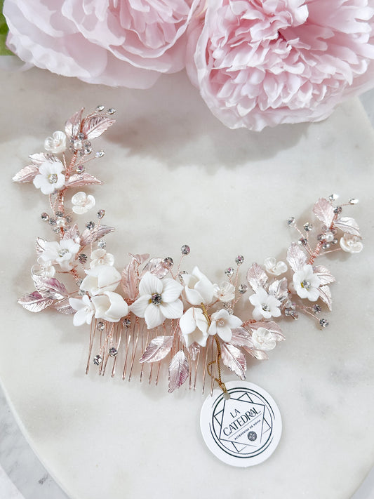 Peineta Segovia Rosegold