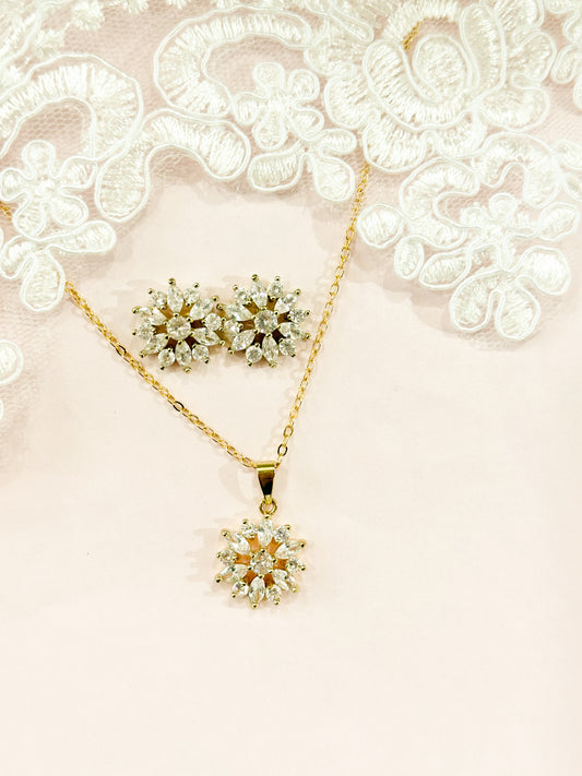 Set Flor dorado
