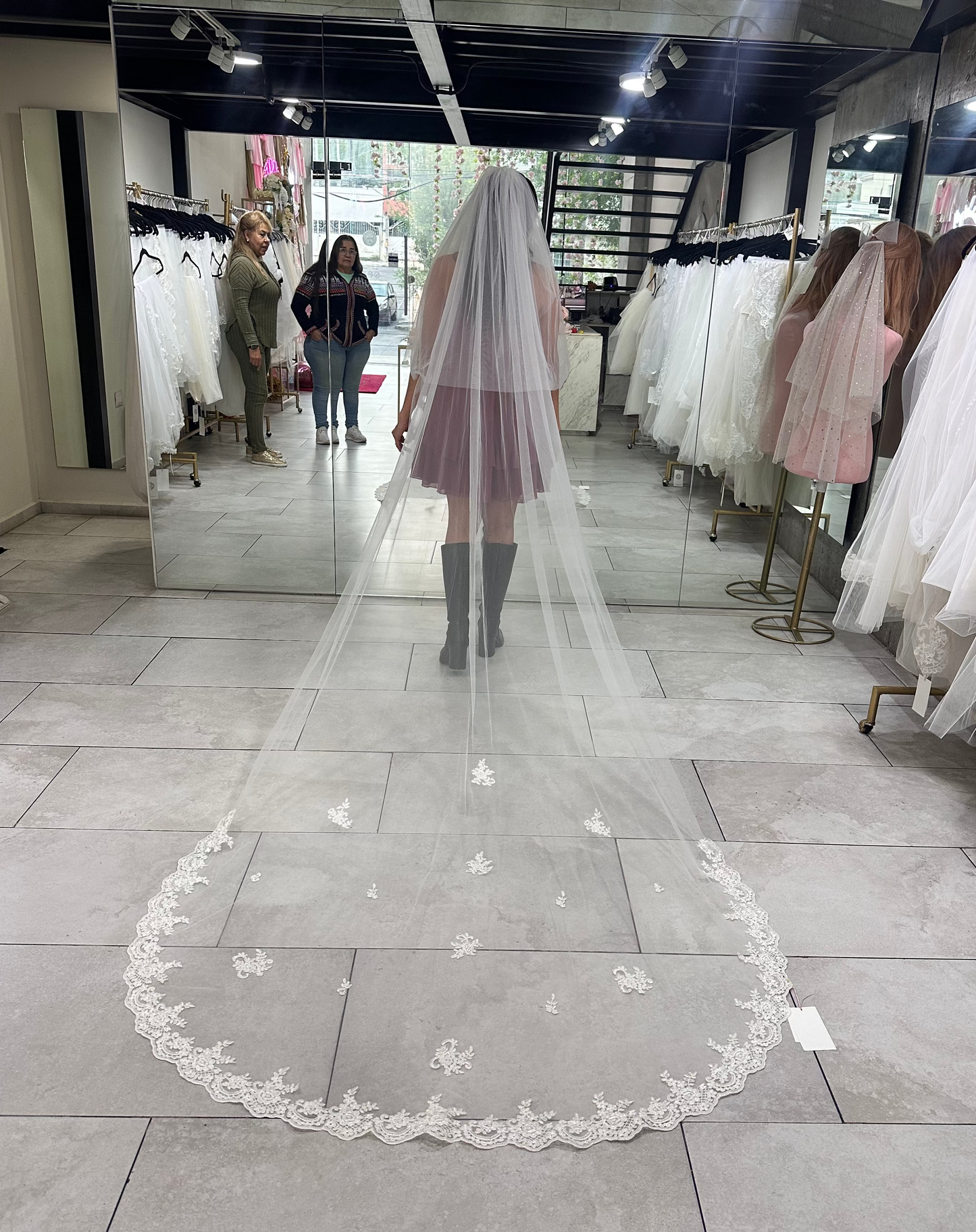 Silvys - Long Double Layer Veil 3x1.50m