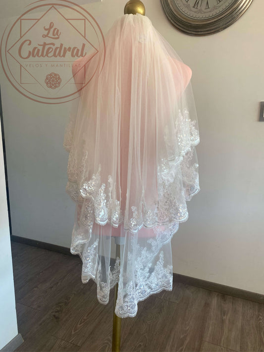 Claudia - Short Double Layer Veil