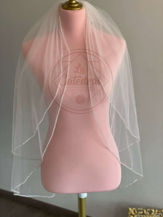 Vania - Velo Corto Doble Capa