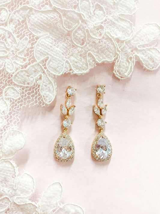 Aretes Largos Zirconia