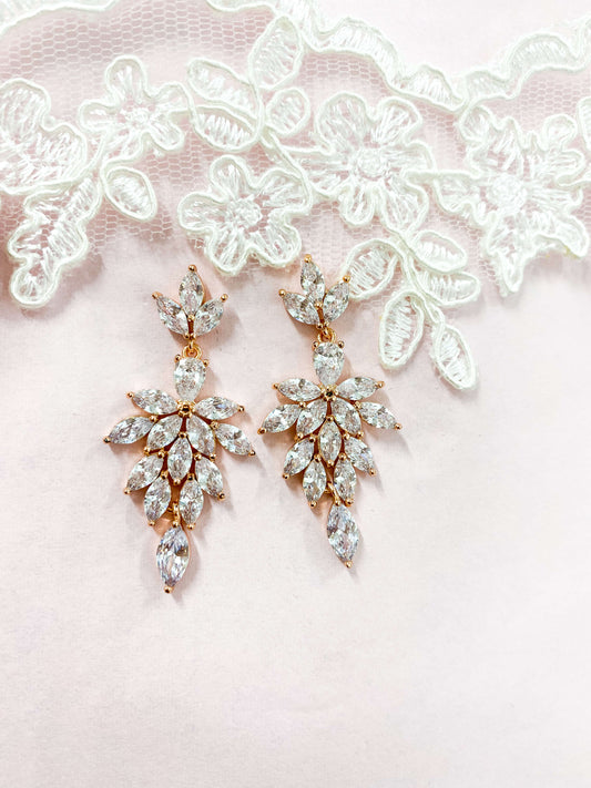 Large Zirconia Earrings